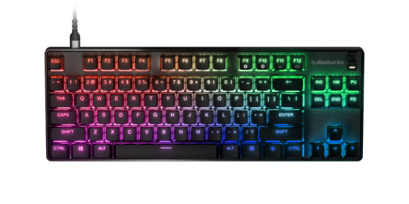 
 A top-down view of the Apex 9 keyboard.
 